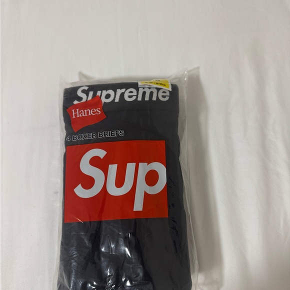 Supreme Black Boxer Briefs